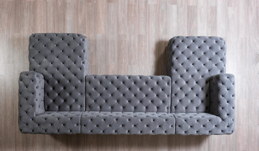 Sofá seccional doble chaise Neva Velvet
