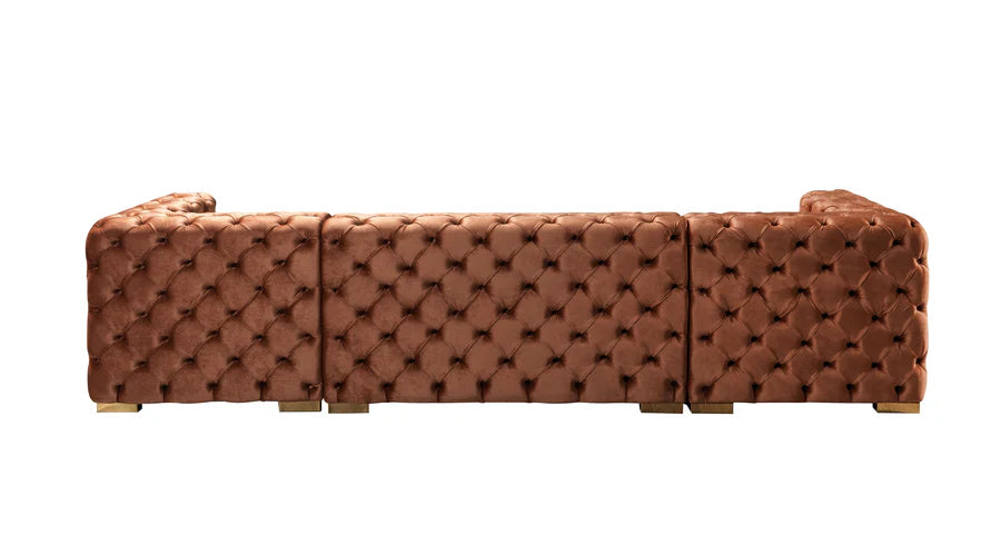 Sofá seccional doble chaise Neva Velvet