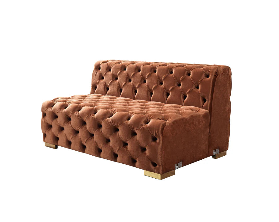 Sofá seccional doble chaise Neva Velvet