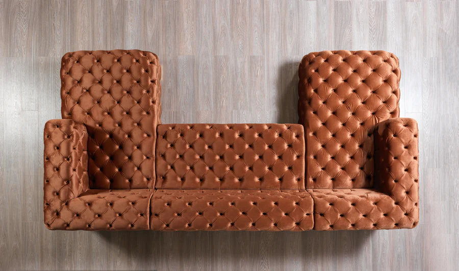 Sofá seccional doble chaise Neva Velvet