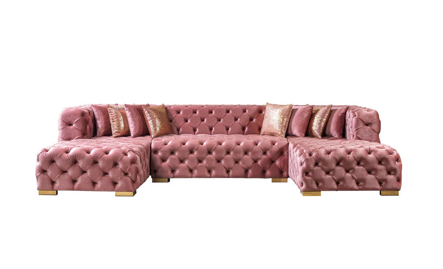 Sofá seccional doble chaise Neva Velvet