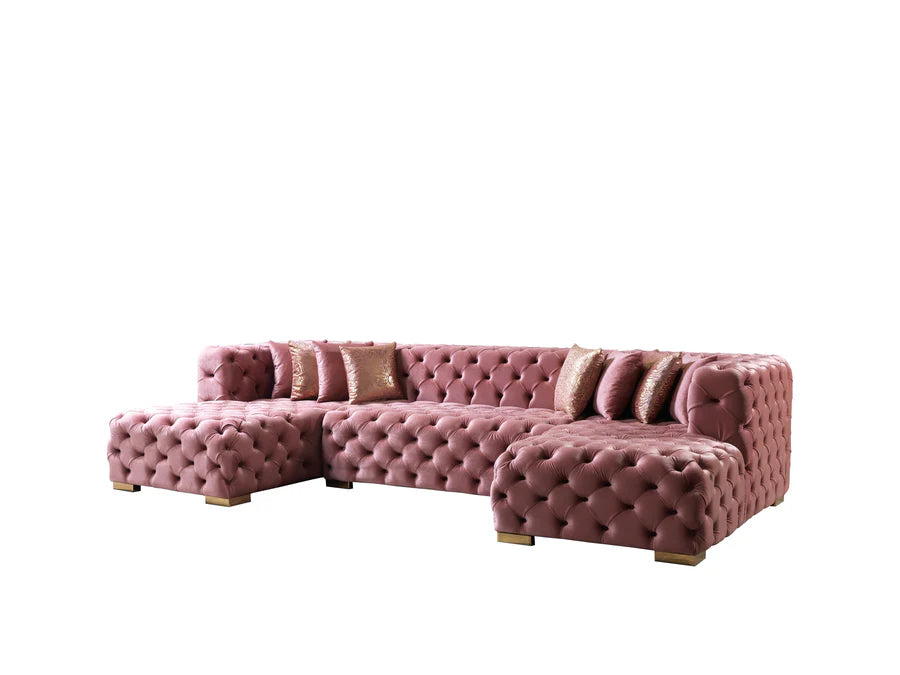 Sofá seccional doble chaise Neva Velvet
