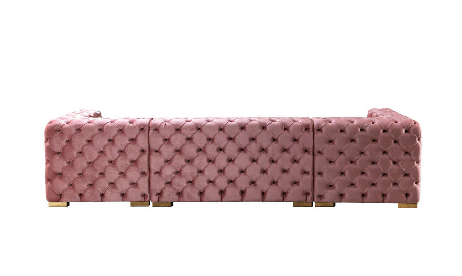 Sofá seccional doble chaise Neva Velvet