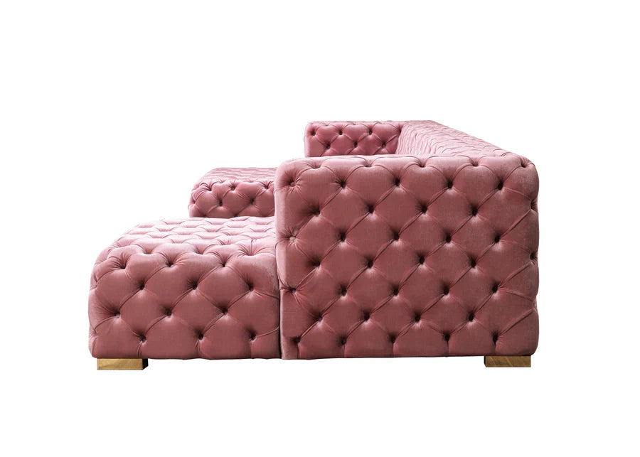 Sofá seccional doble chaise Neva Velvet