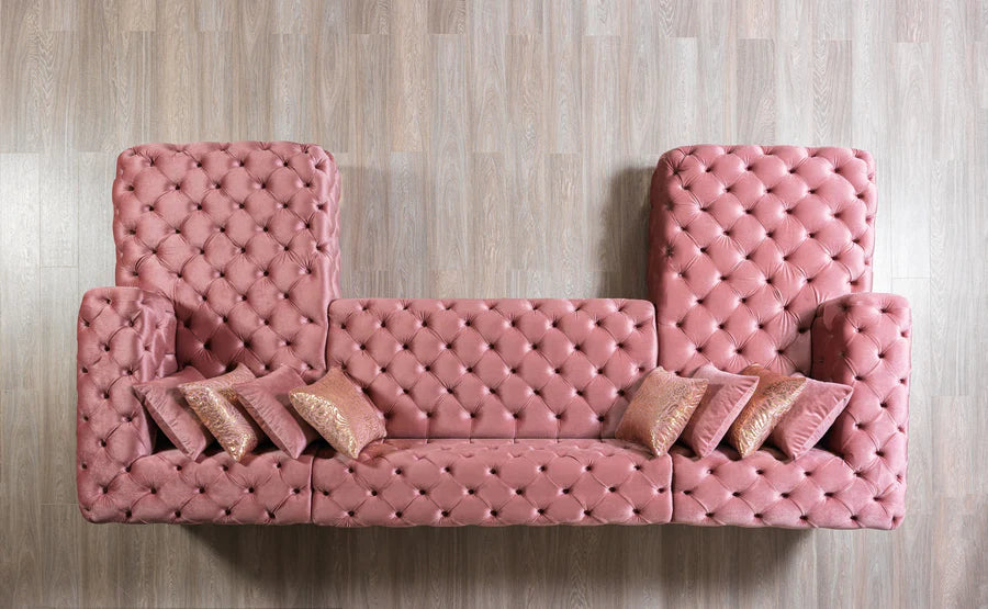 Sofá seccional doble chaise Neva Velvet
