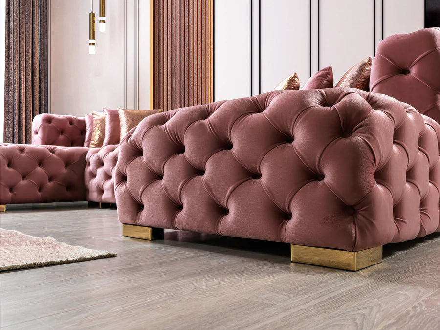 Sofá seccional doble chaise Neva Velvet
