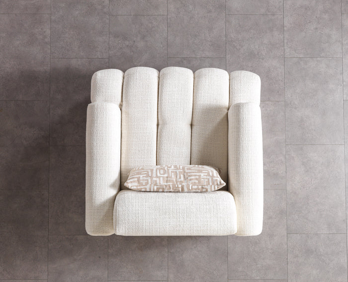 Yulia Bouclé Accent Chair, Coffee or Ivory