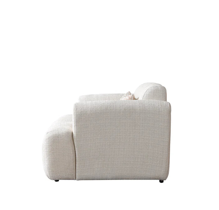 Yulia Bouclé Accent Chair, Coffee or Ivory