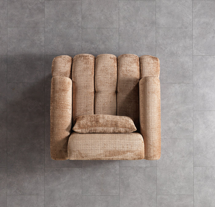 Yulia Bouclé Accent Chair, Coffee or Ivory