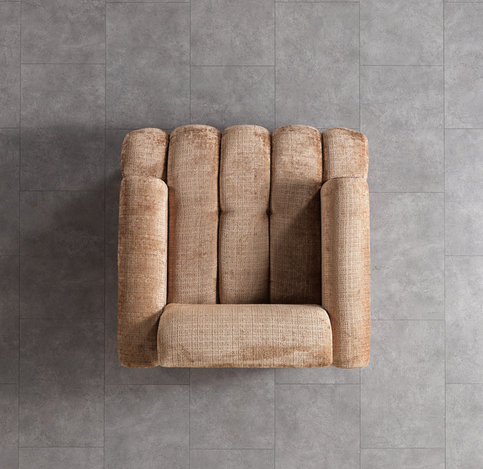 Yulia Bouclé Accent Chair, Coffee or Ivory