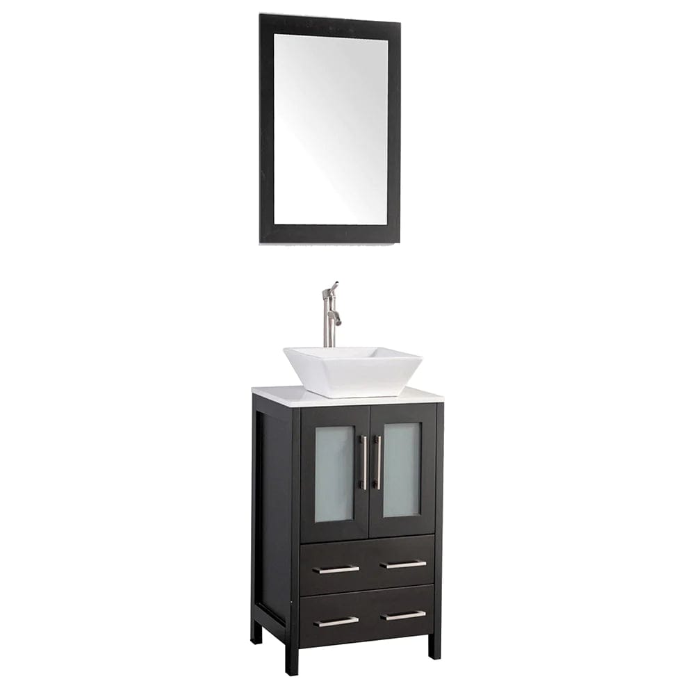 Ocean Royal 24 in. Espresso Single Sink Vanity Set with 2 Drawers