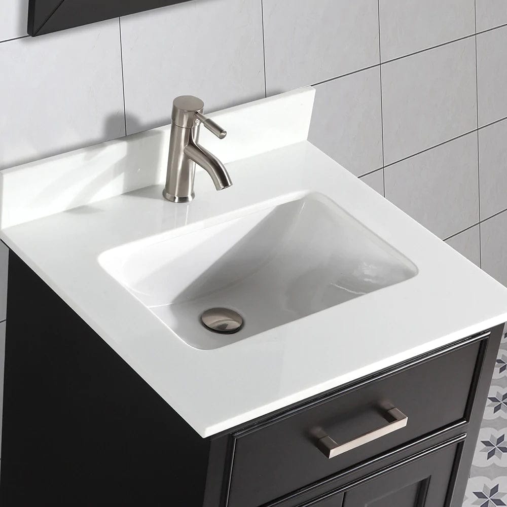 Ocean Royal 30 in. Espresso Single Sink Vanity Set with Mirror