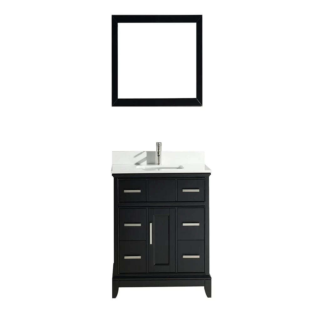 Juego de tocador de baño con lavabo individual de 36 pulgadas en color espresso