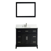 60 in. Double Sink Bathroom Vanity Set in Espresso - Decohub Home