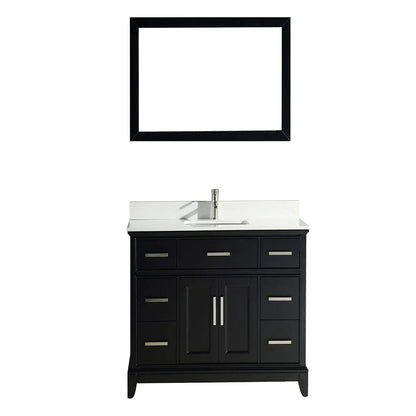 60 in. Double Sink Bathroom Vanity Set in Espresso - Decohub Home
