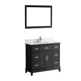 48  in. Single Sink Bathroom Vanity Set in Espresso - Decohub Home