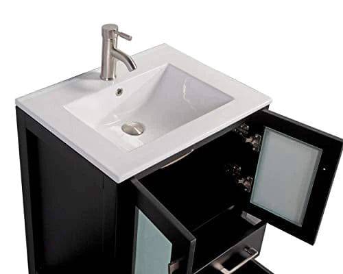 Ocean Royal 48 in. Espresso Single Sink Vanity with 8 Drawers