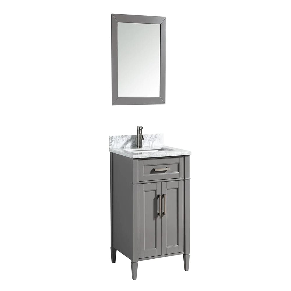 Ocean Royal 24 in. Gray Single Sink Vanity Set with Mirror
