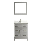 36 in. Single Sink Bathroom Vanity Set in Gray - Decohub Home
