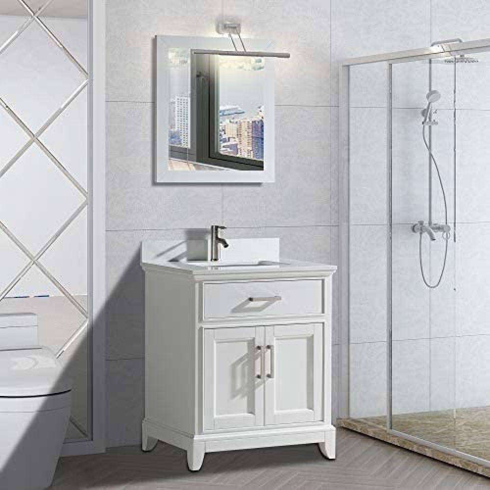 Ocean Royal 24 in. White Single Sink Vanity Set with Mirror