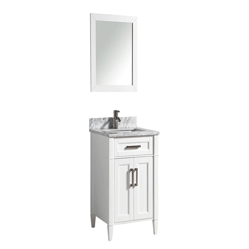 Ocean Royal 24 in. White Single Sink Vanity Set with Mirror