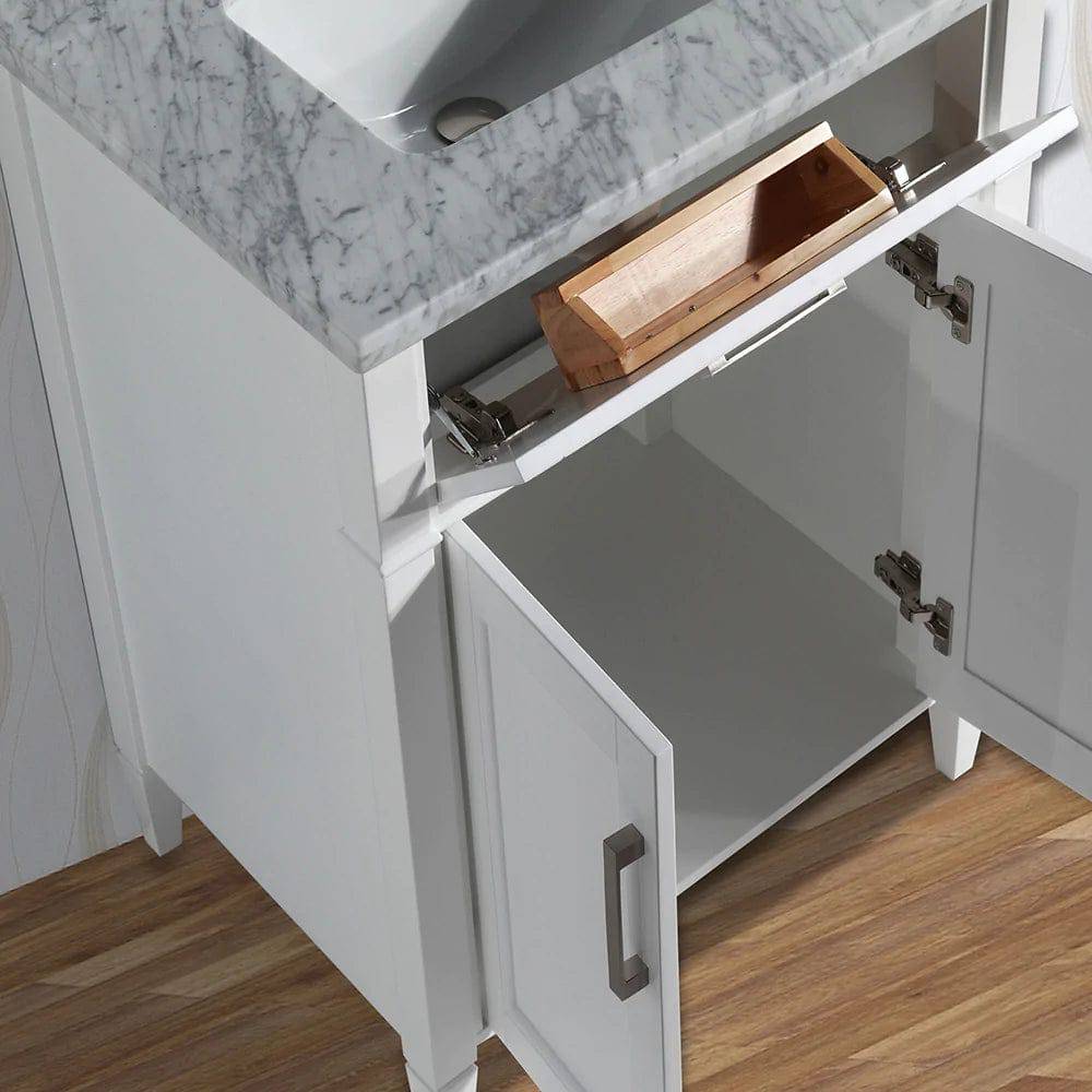 Ocean Royal 24 in. White Single Sink Vanity Set with Mirror