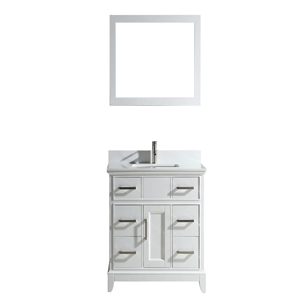 Ocean Royal 36 in. White Single Sink Vanity Set with Mirror