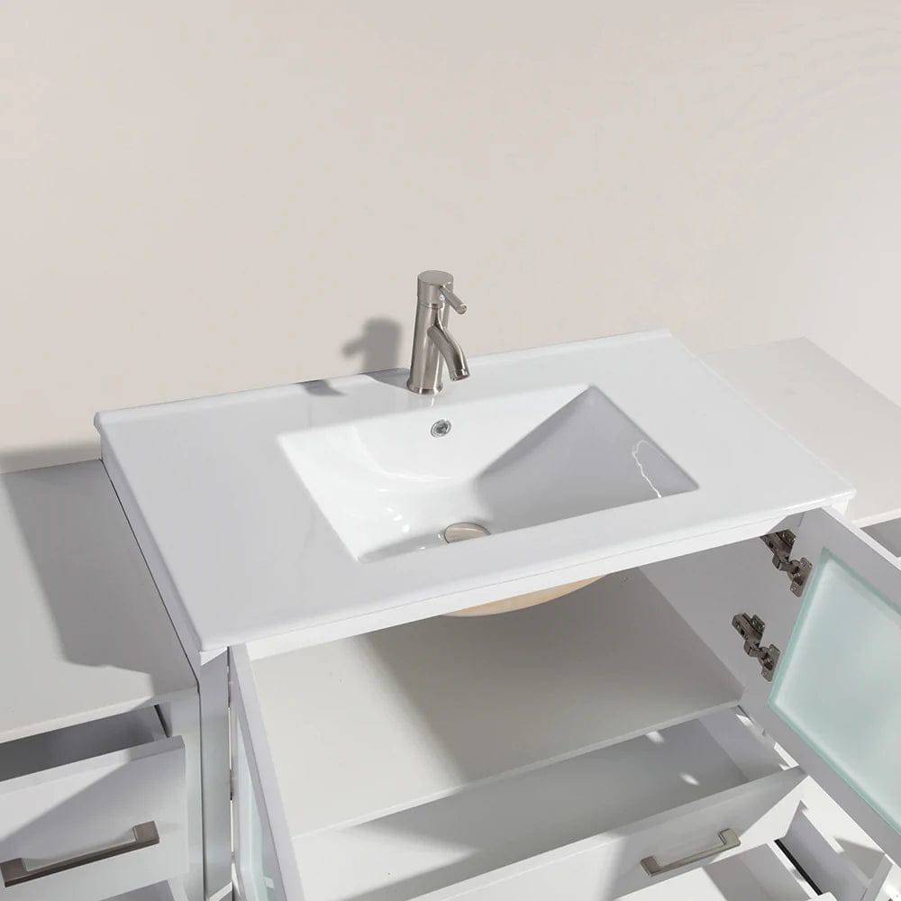 Ocean Royal 60 in. White Single Vanity Set with Mirror