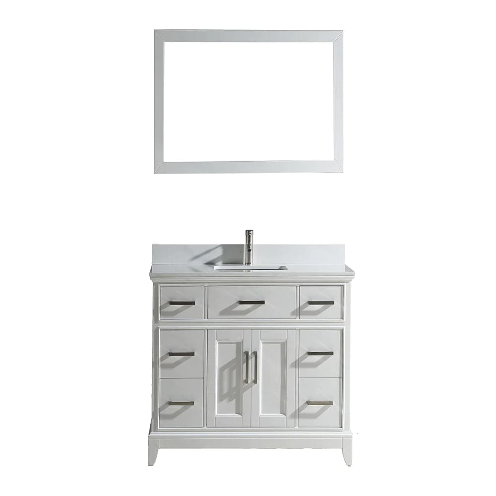 48 in. Single Sink Bathroom Vanity Set in White