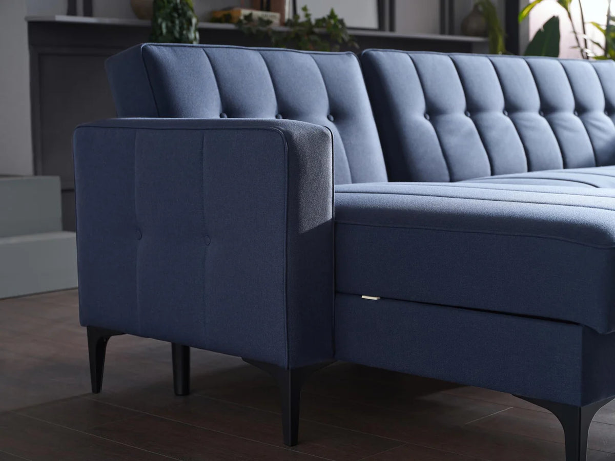 Seccional Parker Corver Navy de 3 piezas