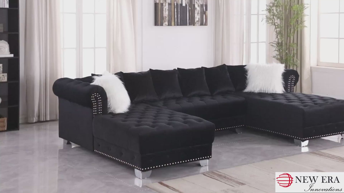 Load video: Jordan II Double Chaise Sectional