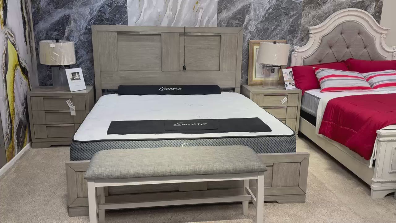 Kelis King Bed with 2 Nightstands