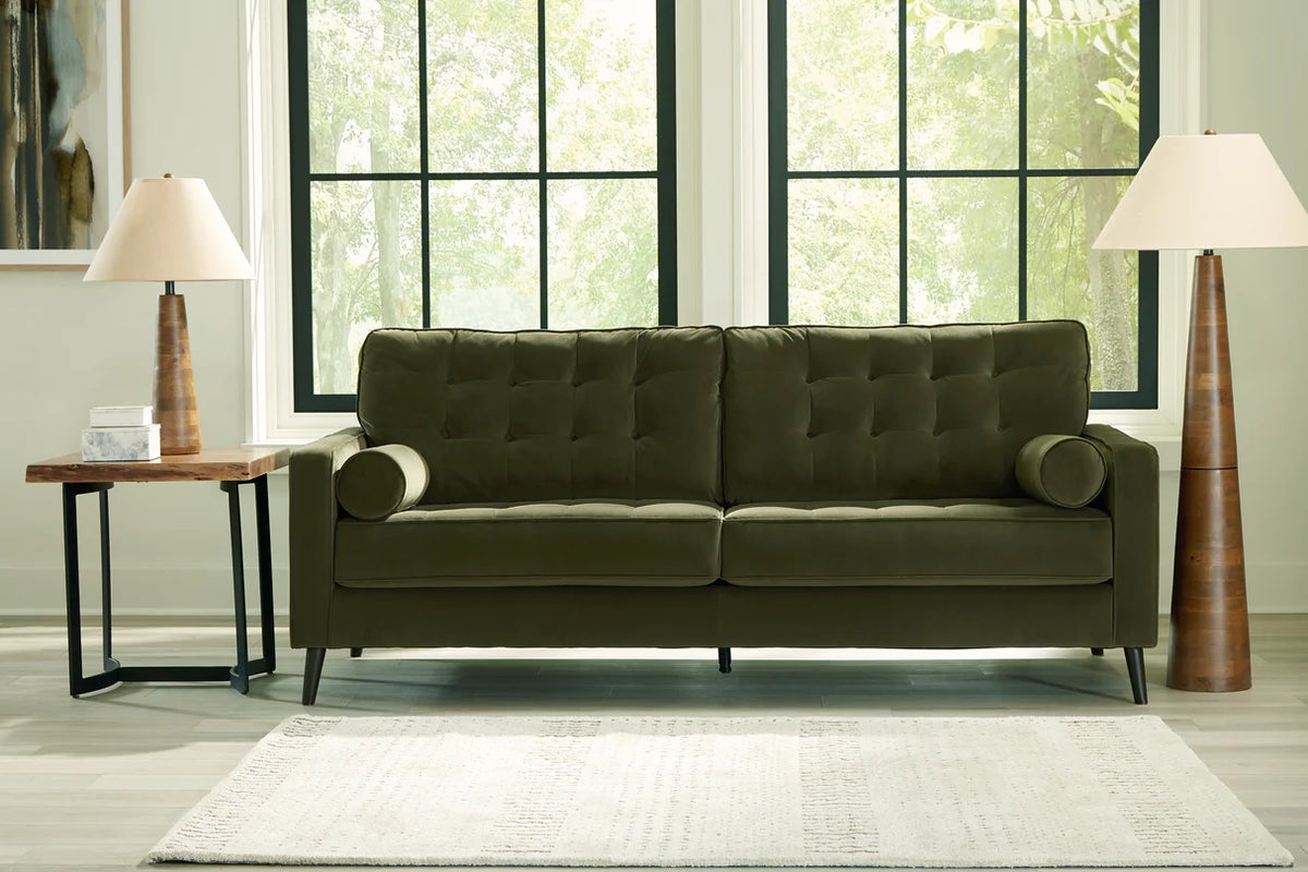 Reveon Lakes Olive Velvet Sofa or Loveseat