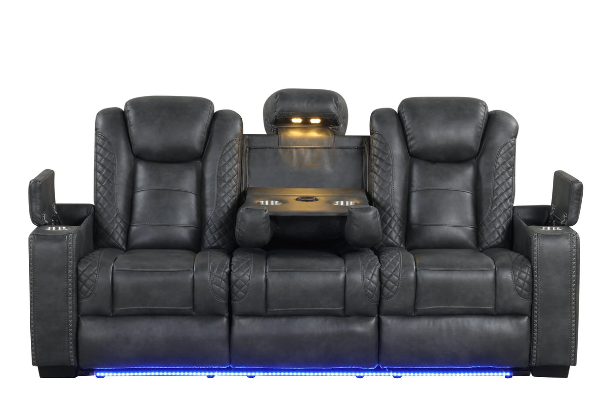 Stefano 3-Piece Manual Reclining Living Room Set
