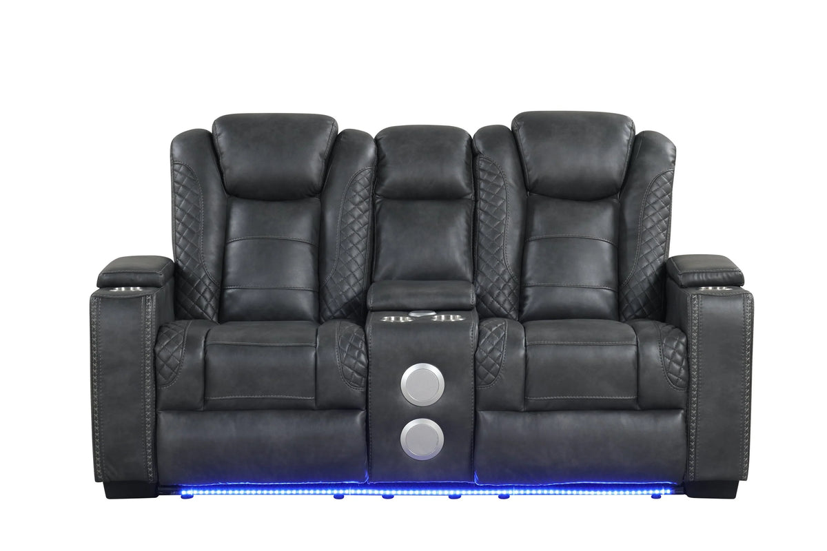 Stefano 3-Piece Manual Reclining Living Room Set