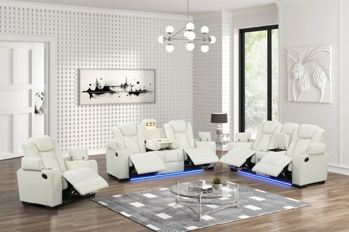 Stefano 3-Piece Manual Reclining Living Room Set