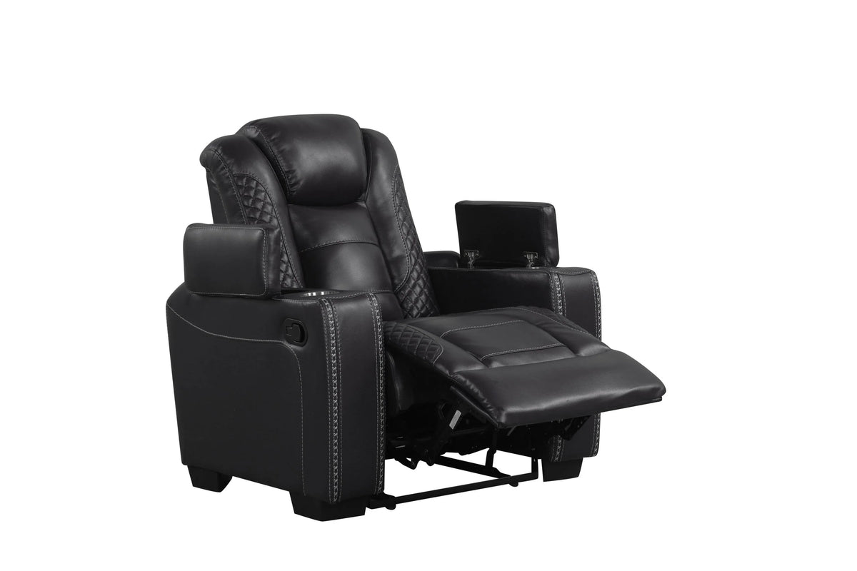 Stefano 3-Piece Manual Reclining Living Room Set