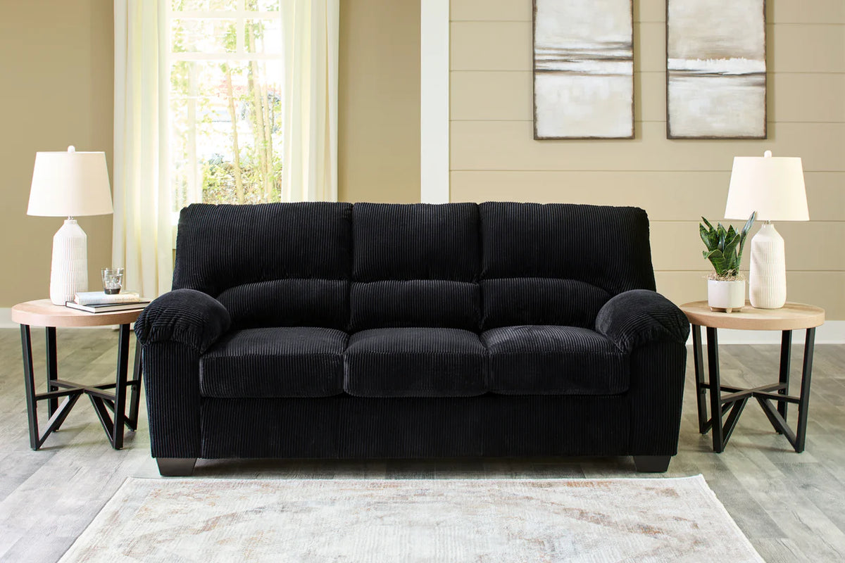 SimpleJoy Corduroy Sofa — Navy, Onyx or Sand