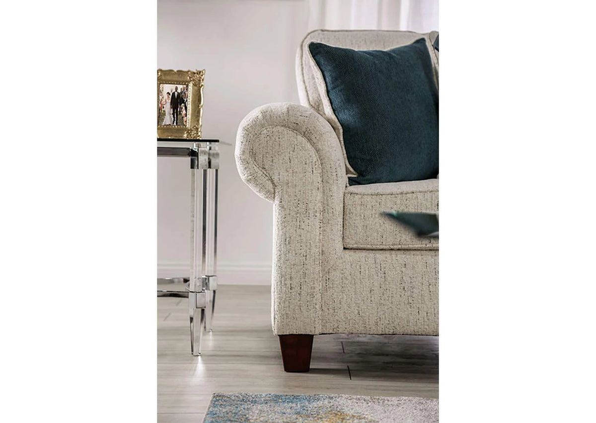 Delgada Beige Sofa or Loveseat