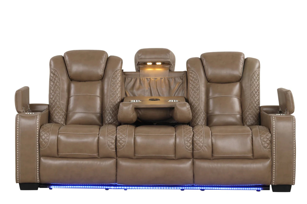 Stefano 3-Piece Manual Reclining Living Room Set