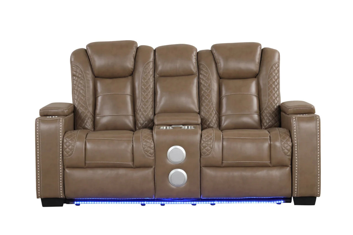 Stefano 3-Piece Manual Reclining Living Room Set