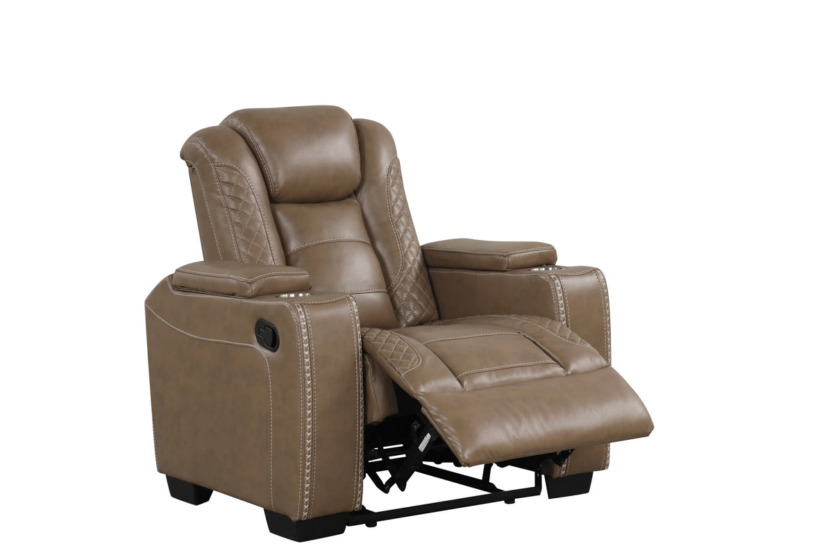 Stefano 3-Piece Manual Reclining Living Room Set