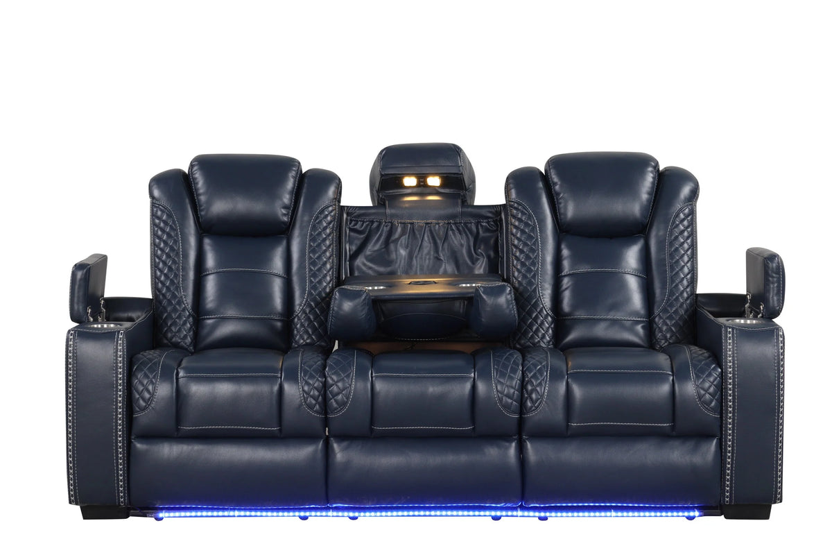 Stefano 3-Piece Manual Reclining Living Room Set