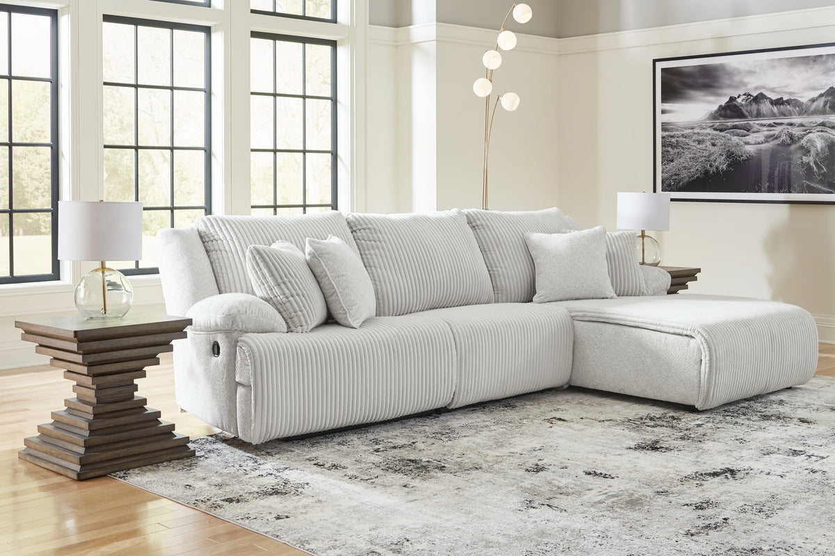 Top Tier Chaise Reclining Sectional 3-Piece