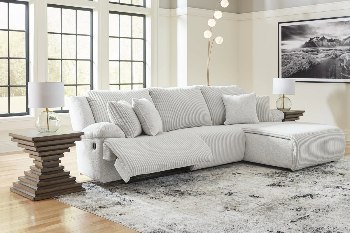 Top Tier 3-Piece Reclining Chaise Sectional