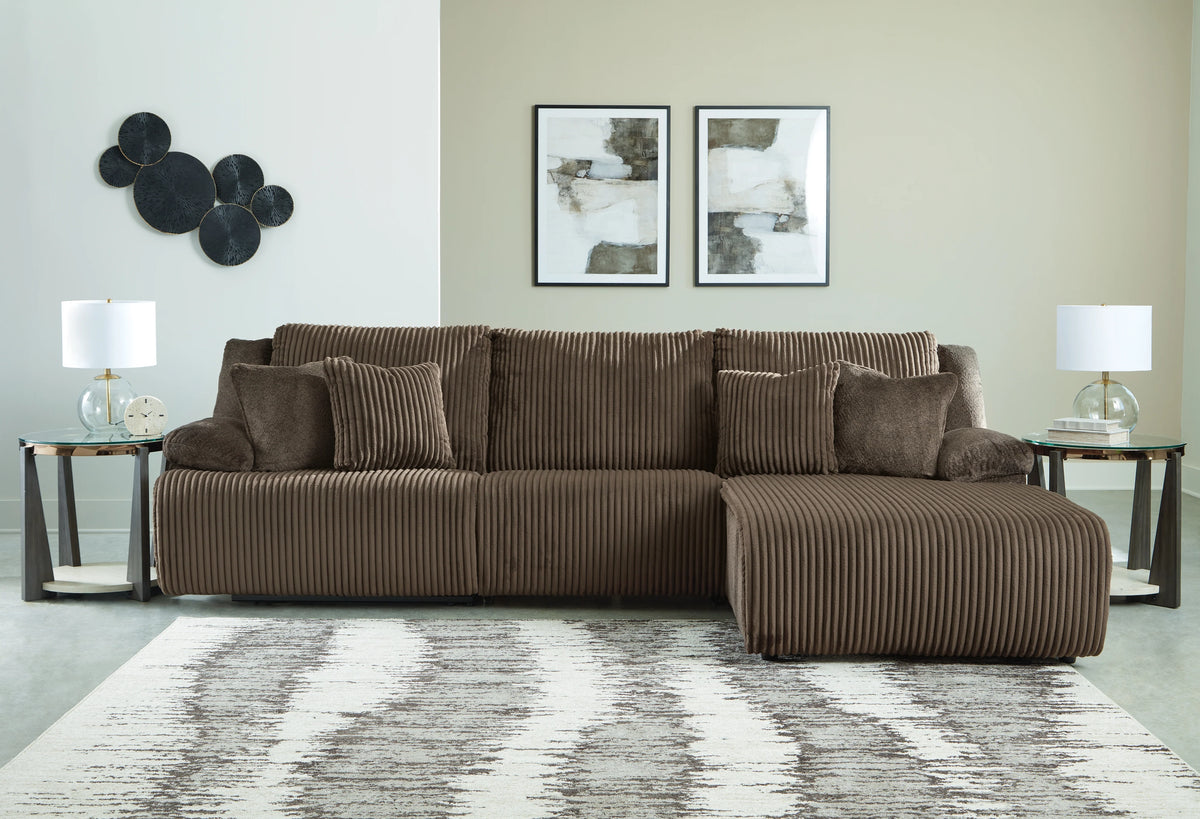 Top Tier Chaise Reclining Sectional 3-Piece