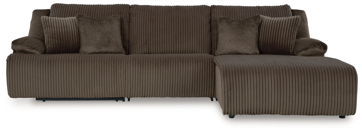 Top Tier 3-Piece Reclining Chaise Sectional
