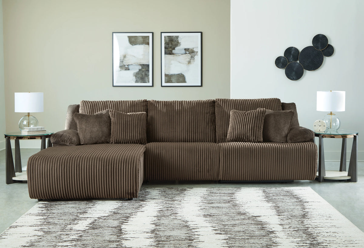 Top Tier 3-Piece Reclining Chaise Sectional
