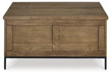Torlanta Medium Brown Lift-Top Coffee Table
