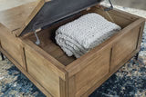 Torlanta Medium Brown Lift-Top Coffee Table